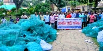 দেলদুয়ারে অভিযানে ৩০৩টি অবৈধ চায়না দুয়ারি জাল জব্দ, ধ্বংস