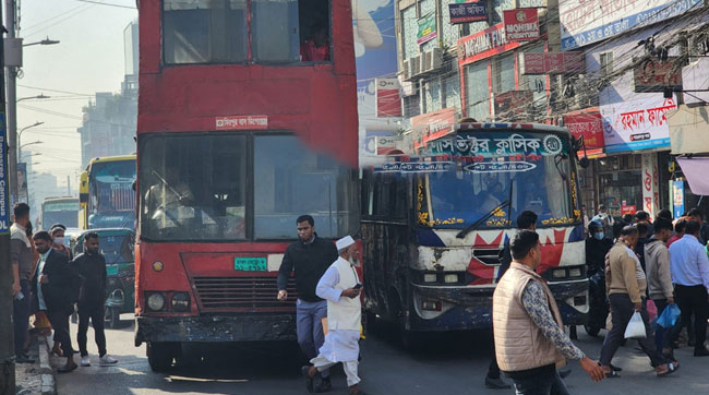 বাস চলাচলে আসতে যাচ্ছে বড় পরিবর্তন