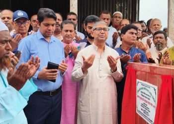 মুজিব হাবিব ইসলামিয়া আলিম মাদ্রাসার নতুন ভবন নির্মাণের ভিত্তিপ্রস্তর স্থাপন