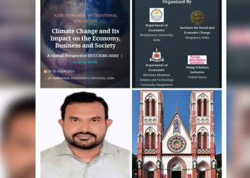 ভারতে অনুষ্ঠিত আন্তর্জাতিক জলবায়ু বিষয়ক সম্মেলনের যৌথ আয়োজক মাভাবিপ্রবির অর্থনীতি বিভাগ