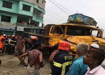 ঘাটাইলে বাস-পিকআপের মুখোমুখি সংঘর্ষ, চালক নিহত