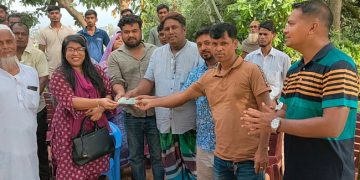 গোড়াই উত্তর নাজির পাড়া কবরস্থানের বেড়া নির্মাণ কাজ সম্পন্ন