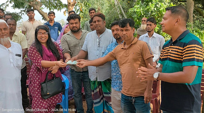 গোড়াই উত্তর নাজির পাড়া কবরস্থানের বেড়া নির্মাণ কাজ সম্পন্ন
