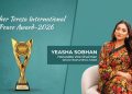 অটিজমে অবদানে মাদার তেরেসা অ্যাওয়ার্ড পেলেন ইয়াশা সোবহান