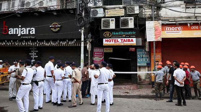 কলকাতায় আগুনে ৭ বাংলাদেশির মৃত্যু: হোটেল ‘শিখা ইন’র ইজারাদার গ্রেপ্তার