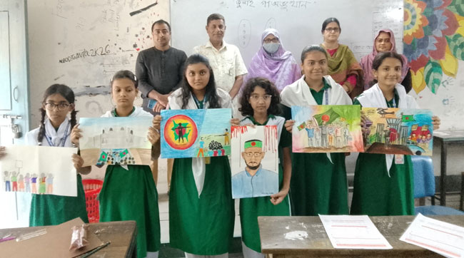 বিন্দুবাসিনী সরকারি বালিকা উচ্চ বিদ্যালয়ে গণঅভ্যুত্থান দিবস পালিত