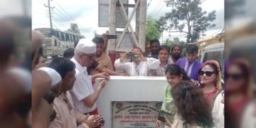 কালিহাতীতে এন-৪ জাতীয় মহাসড়কে নতুন সেতুর ভিত্তিপ্রস্তর স্থাপন
