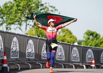 ফ্রান্সে আয়রনম্যান বিশ্ব চ্যাম্পিয়নশিপ শেষ করে ইতিহাস গড়লেন সাজিয়া